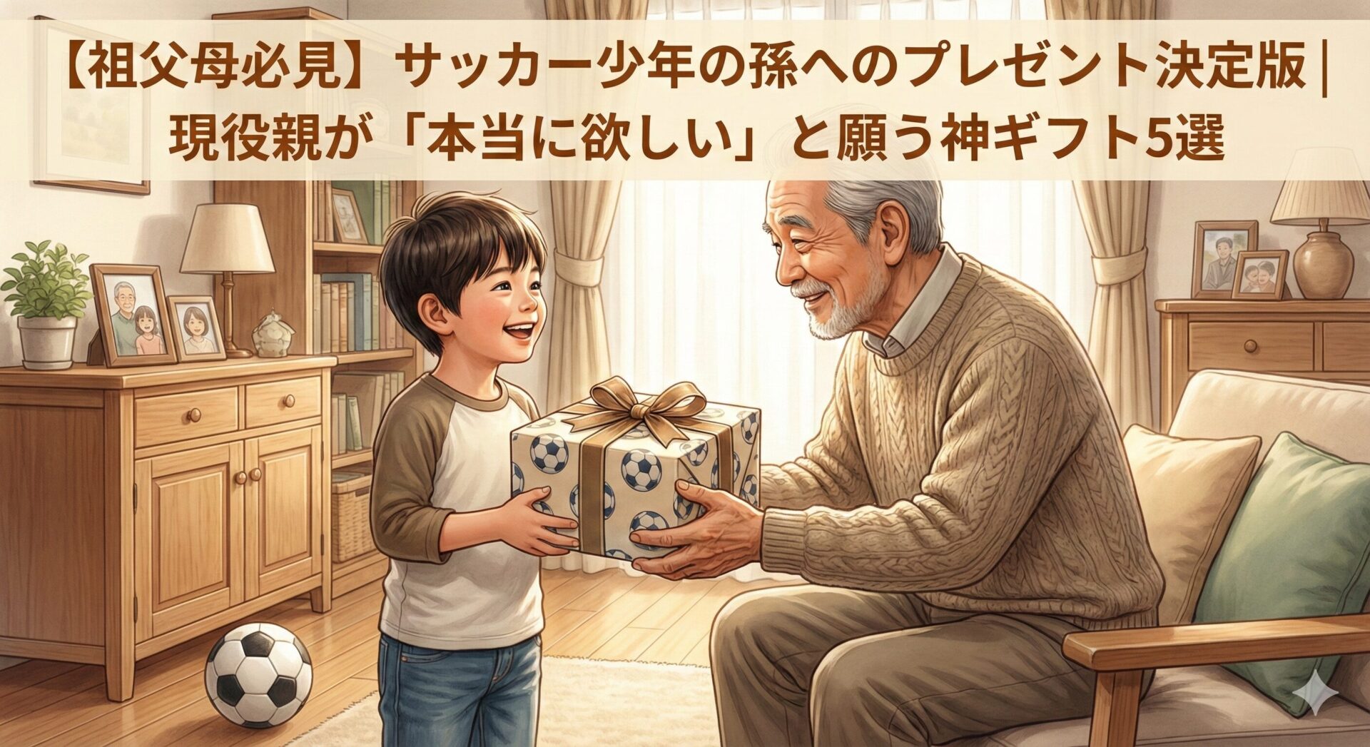 【祖父母必見】サッカー少年の孫へのプレゼント決定版｜現役親が「本当に欲しい」と願う神ギフト5選